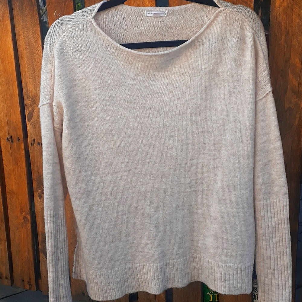 Melrose &Market cream color sweater,  size Large